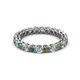 2 - Tiffany 2.80 mm Diamond and Lab Created Alexandrite Eternity Band 