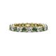 1 - Tiffany 2.80 mm Diamond and Lab Created Alexandrite Eternity Band 