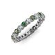 3 - Tiffany 2.80 mm Diamond and Lab Created Alexandrite Eternity Band 