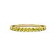 2 - Clara 2.40 mm Yellow Sapphire 10 Stone Wedding Band 