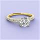 3 - Lillian Desire 6.50 mm Round Diamond Engagement Ring 