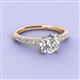 3 - Lillian Desire 6.50 mm Round Diamond Engagement Ring 