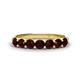 1 - Kathleen 3.40 mm Round Red Garnet Wedding Band 