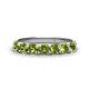 1 - Kathleen 3.40 mm Round Peridot Wedding Band 