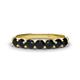 1 - Kathleen 3.40 mm Round Black Diamond Wedding Band 