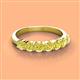 3 - Kathleen 3.40 mm Round Yellow Diamond Wedding Band 