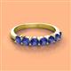 3 - Kathleen 3.40 mm Round Iolite Wedding Band 