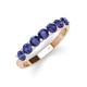 4 - Kathleen 3.40 mm Round Iolite Wedding Band 