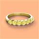 3 - Kathleen 3.40 mm Round Yellow Sapphire Wedding Band 