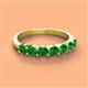 3 - Kathleen 3.40 mm Round Green Garnet Wedding Band 
