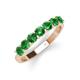 4 - Kathleen 3.40 mm Round Green Garnet Wedding Band 