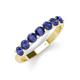 4 - Kathleen 3.40 mm Round Iolite Wedding Band 