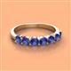 3 - Kathleen 3.40 mm Round Iolite Wedding Band 