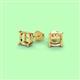 2 - Liam Four Prong 14K Yellow Gold Ear Stud Setting 