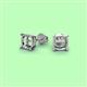 2 - Liam Four Prong 18K White Gold Ear Stud Setting 