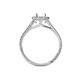 4 - Deborah Desire Oval Shape Semi Mount Split Shank Halo Engagement Ring 