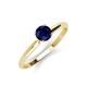 3 - Solus Round Blue Sapphire Solitaire Engagement Ring  