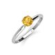 3 - Solus Round Citrine Solitaire Engagement Ring  