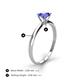 4 - Solus Round Tanzanite Solitaire Engagement Ring  