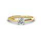 1 - Solus Round Forever Brilliant Moissanite Solitaire Engagement Ring  