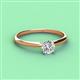 2 - Solus Round Forever Brilliant Moissanite Solitaire Engagement Ring  