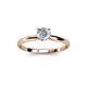 3 - Solus 0.50 ct IGI Certified Lab Grown Diamond Round (5.00 mm) Solitaire Engagement Ring  