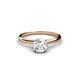 1 - Solus 0.80 ct IGI Certified Lab Grown Diamond Round (6.00 mm) Solitaire Engagement Ring  