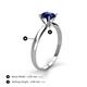 4 - Solus Round Blue Sapphire Solitaire Engagement Ring  