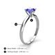 4 - Solus Round Tanzanite Solitaire Engagement Ring  