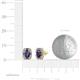 3 - Abia Iolite and Diamond Halo Stud Earrings 