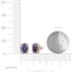 3 - Abia Iolite and Diamond Halo Stud Earrings 