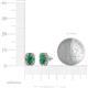 3 - Abia Emerald and Diamond Halo Stud Earrings 
