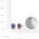 3 - Abia Tanzanite and Diamond Halo Stud Earrings 