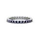 1 - Zhuri 2.00 mm Blue Sapphire Eternity Band 