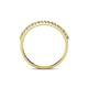 5 - Iskra 1.50 mm Round Yellow Sapphire and Diamond 18 Stone Wedding Band 