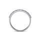 5 - Iskra 1.50 mm Round Iolite and Diamond 18 Stone Wedding Band 