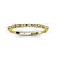 4 - Iskra 1.50 mm Round Citrine and Lab Grown Diamond 18 Stone Wedding Band 