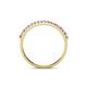 5 - Iskra 1.50 mm Round Pink Tourmaline and Lab Grown Diamond 18 Stone Wedding Band 