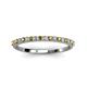 4 - Iskra 1.50 mm Round Citrine and Lab Grown Diamond 18 Stone Wedding Band 