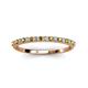 4 - Iskra 1.50 mm Round Citrine and Lab Grown Diamond 18 Stone Wedding Band 