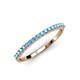 2 - Iskra 1.50 mm Round Blue Topaz Wedding Band 