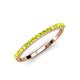 2 - Iskra 1.50 mm Round Peridot Wedding Band 