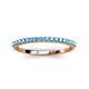 3 - Iskra 1.50 mm Round Blue Topaz Wedding Band 
