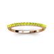 3 - Iskra 1.50 mm Round Peridot Wedding Band 