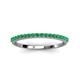 3 - Iskra 0.23 ctw Emerald Round (1.50 mm) 18 Stone Wedding Band 
