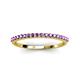 3 - Iskra 0.23 ctw Amethyst Round (1.50 mm) 18 Stone Wedding Band 