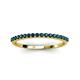 3 - Iskra 0.36 ctw Blue Diamond Round (1.50 mm) 18 Stone Wedding Band 