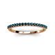 3 - Iskra 0.36 ctw Blue Diamond Round (1.50 mm) 18 Stone Wedding Band 