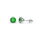 1 - Pema 4mm (0.58 ctw) Green Garnet Martini Solitaire Stud Earrings 