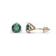 1 - Pema 5mm (1.00 ctw) Created Alexandrite Martini Solitaire Stud Earrings 